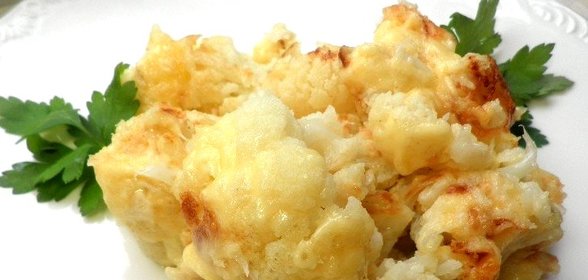 Цветная капуста жареная с сыром