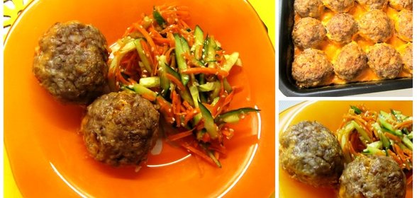 Мясные ежики с гречкой