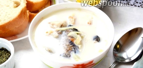 Латвийский молочный суп с рыбой