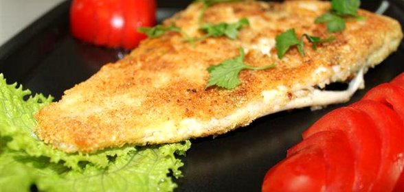 Камбала с сыром