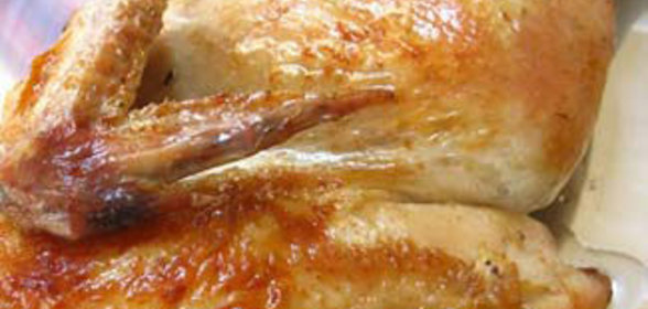 Курица в имбирно-чесночном маринаде, запеченная в духовке