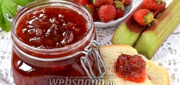 Варенье из ревеня и клубники