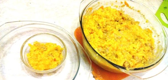 Плов из пшена с соевым мясом