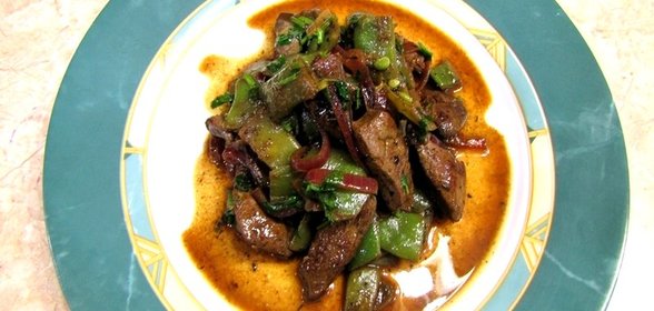 Печенка на сковороде