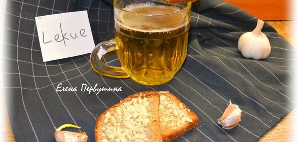 Гренки чесночные с пармезаном под пиво