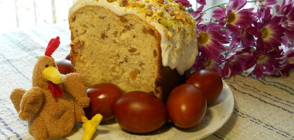 Кулич с фисташковым кремом для ХП