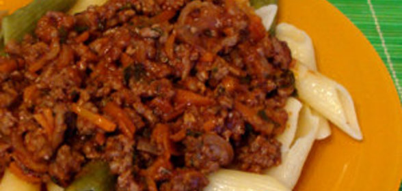 Мясной соус к макаронам (быстрый простой вкусный ужин)