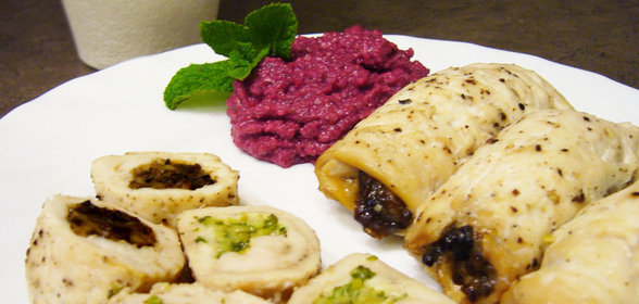 Куриные рулетики с двумя начинками