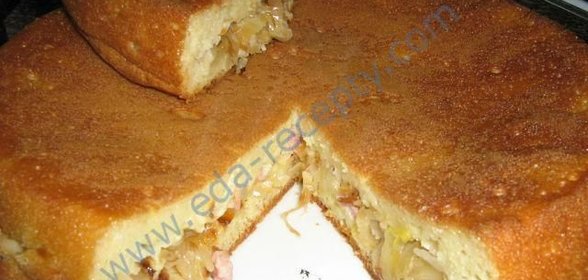 Быстрый пирог с капустой для ленивых