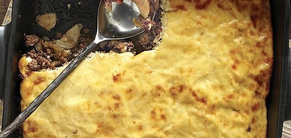 Мусака с баклажанами и картофелем