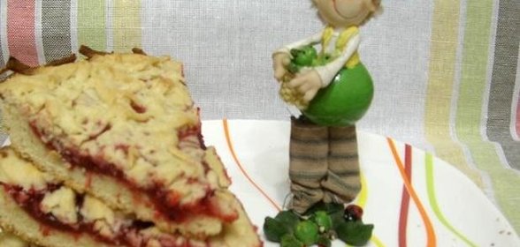 Фруктовый песочный пирог