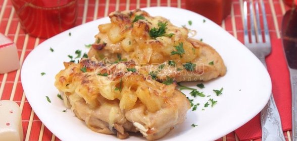 Бутерброды с картофелем, сельдью и луком