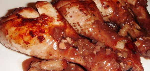 Курочка в красном вине