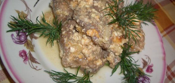 Запеченная свинина с яблоками
