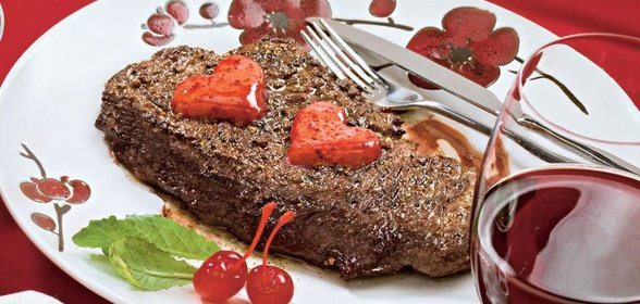 Стейки с вишневым маслом