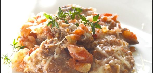 Куриная печень запеченная с томатами и ароматными травами Тест-драйв
