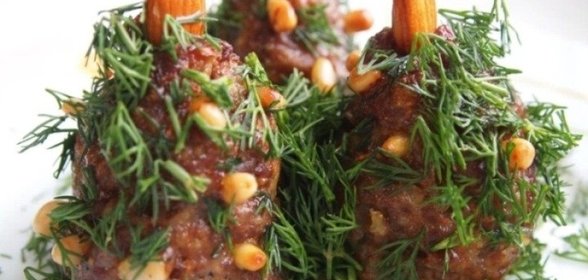 Мясные «елочки» в духовке