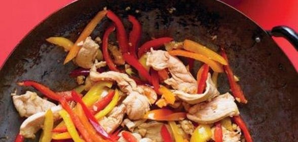 Жареная курица с медом и перцем