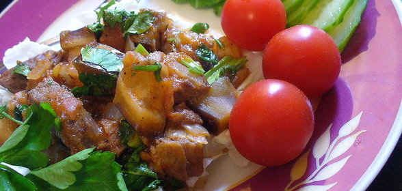 Любимое МЯСКО с баклажанами