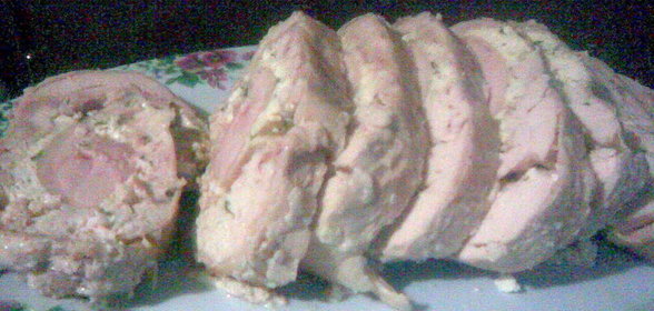 Пикантный куриный рулет