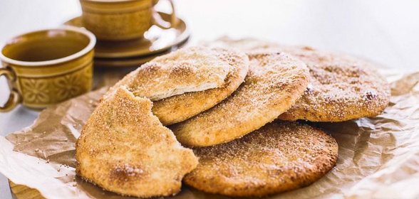 Сладкие лепёшки с оливковым маслом