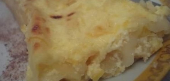 Cannelloni ripieni с ананасом и сыром под сливочно-лимонным соусом