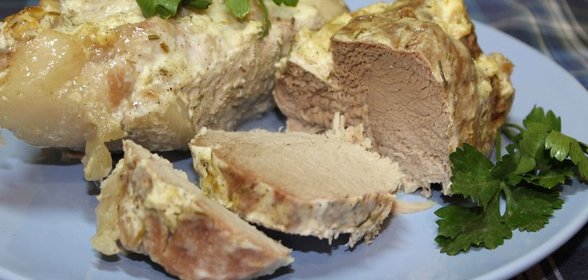 Мясо запеченное Подарок мужу. Видео