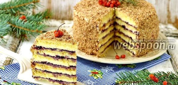 Песочный торт с джемом