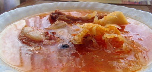 Щи из квашенной капусты суточные