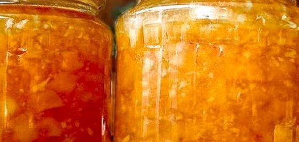 Варенье из кабачков с брусникой