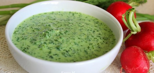 Соус из ботвы редиса