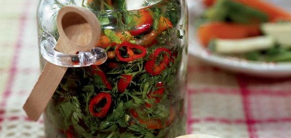 Заготовка из огородной зелени