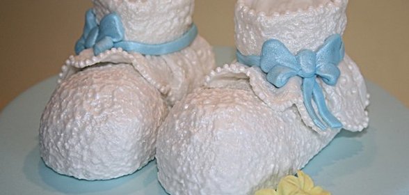 Рисовая Скульптурная Масса для лепки и украшения тортов+Детские носочки для тортика из неё