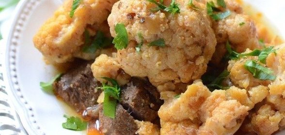 Таджин с говядиной и цветной капустой