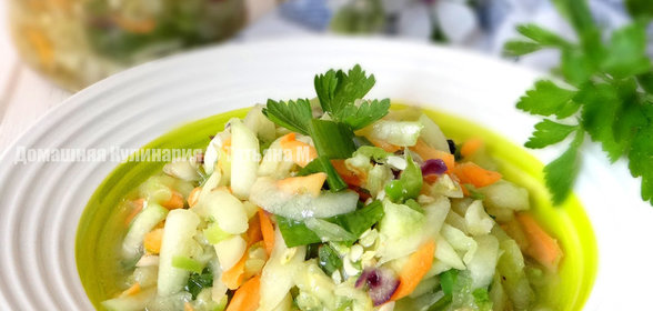 Консервированный салат с кабачком