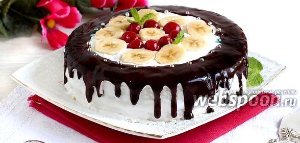 Фруктовый торт из микроволновки