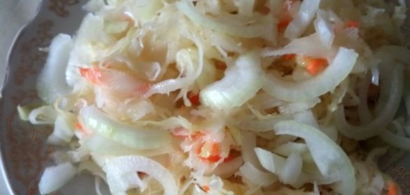 Хрустящая квашеная капуста