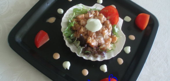 Тар-тар из лосося с японским уклоном