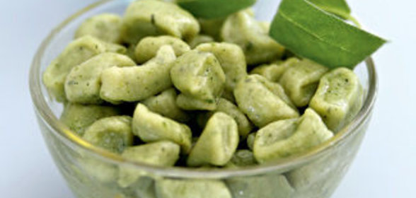 Зеленые ньокки с шалфейным маслом