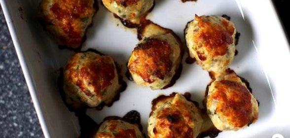 Запеченные куриные фрикадельки