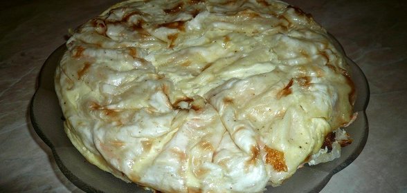 Пирог закусочный с квашеной капустой