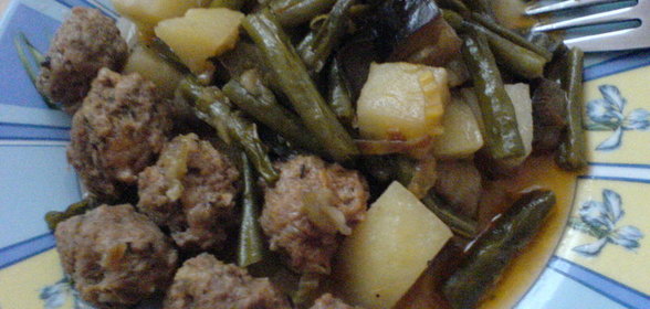 рагу овощное с фрикадельками по египетски