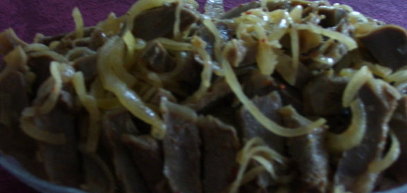 острая закуска из куриных желудков