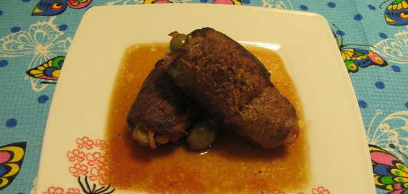 Мясные рулетики из говядины