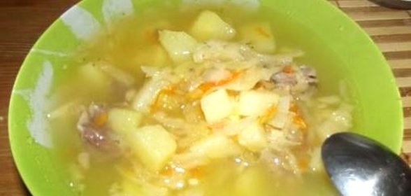 Щи с квашеной капустой