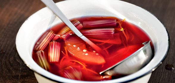 Варенье из ревеня с зелеными яблоками и имбирем