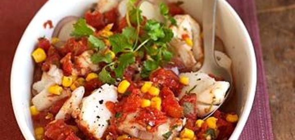 Жаркое из трески и картофеля по-мексикански