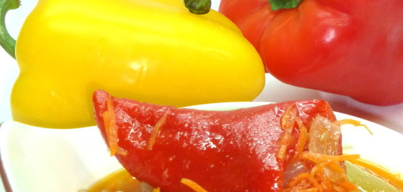 Перец фаршированный овощами из серии Заготовки на зиму