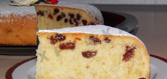 Кекс с изюмом в мультиварке