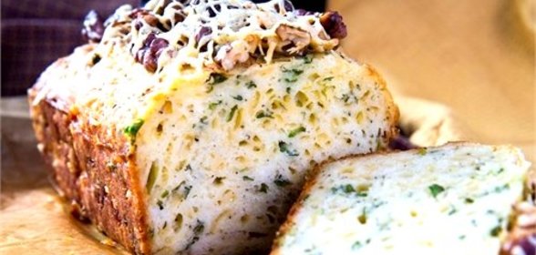 Кекс с сыром и зеленью